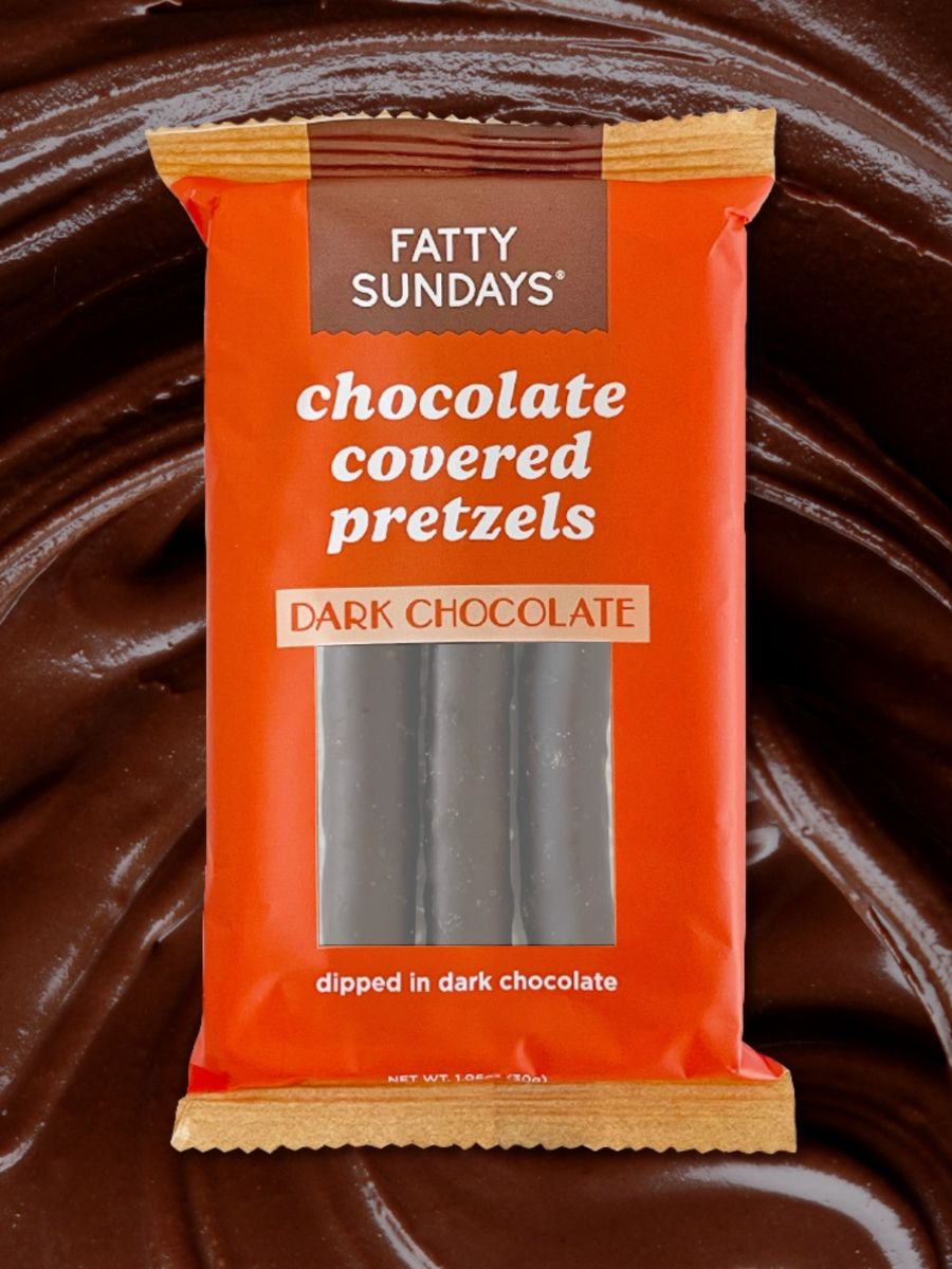 dark chocolate covered pretzel snack pack