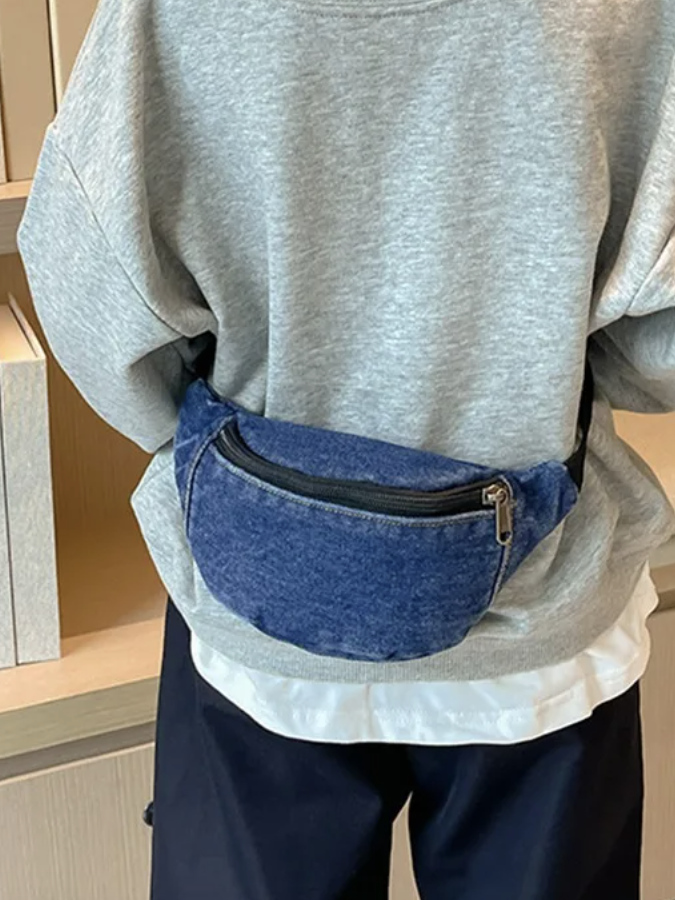 Dark Denim Fanny Pack