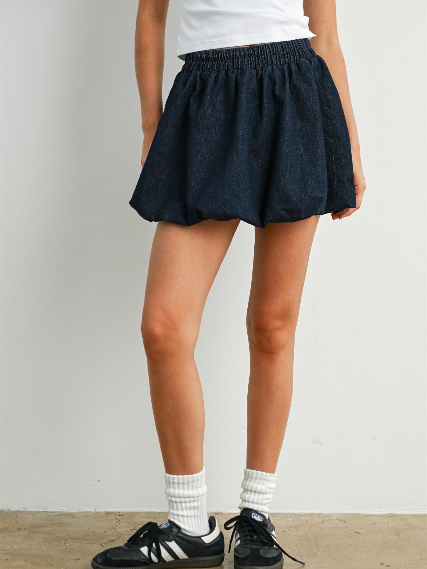 Denim Bubble Skirt