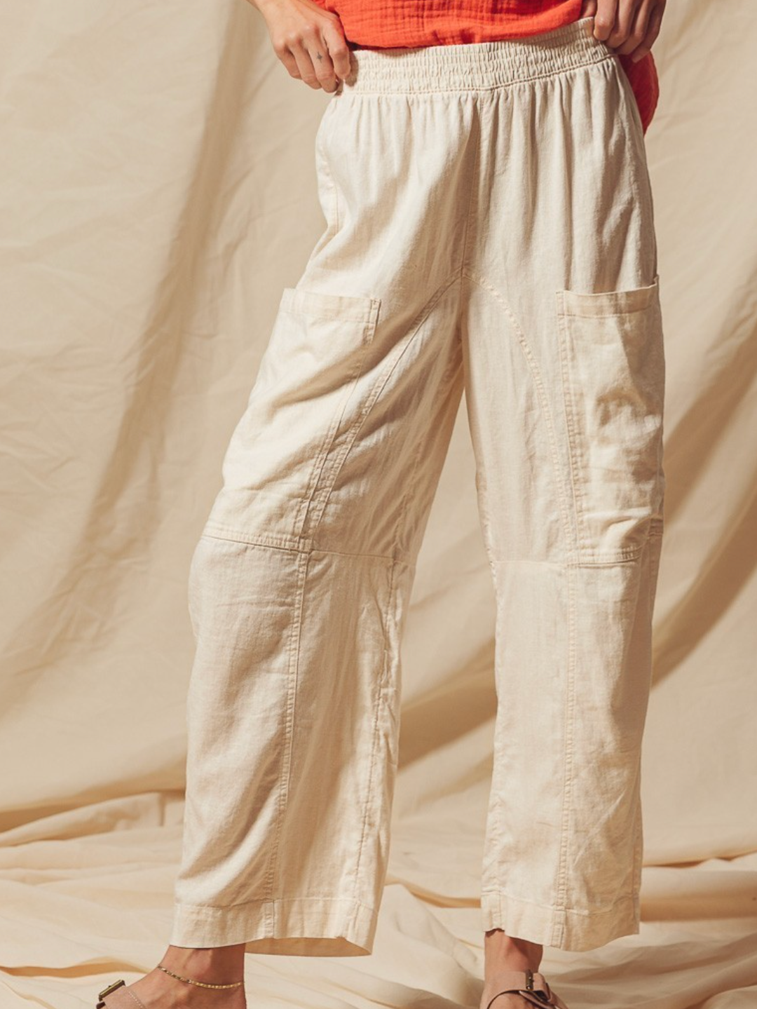 desert sand linen pants