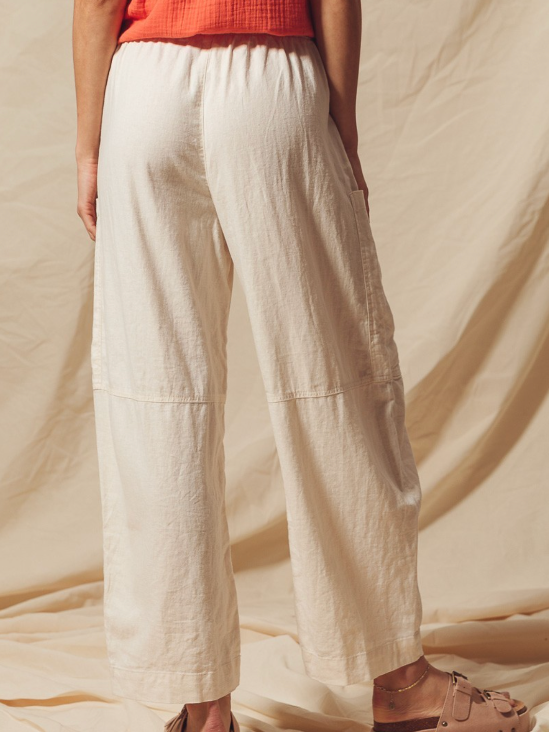 desert sand linen pants