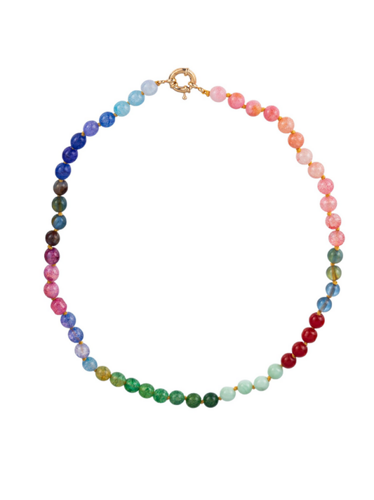 diana rainbow beaded necklace