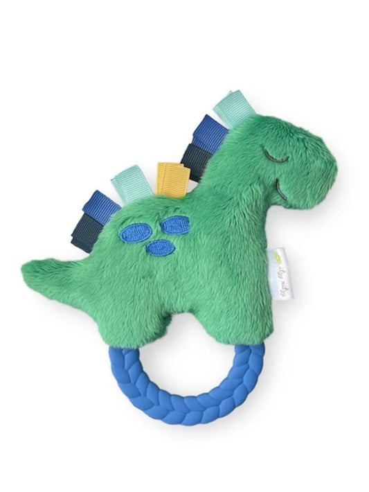 dino plush rattle pal with teether