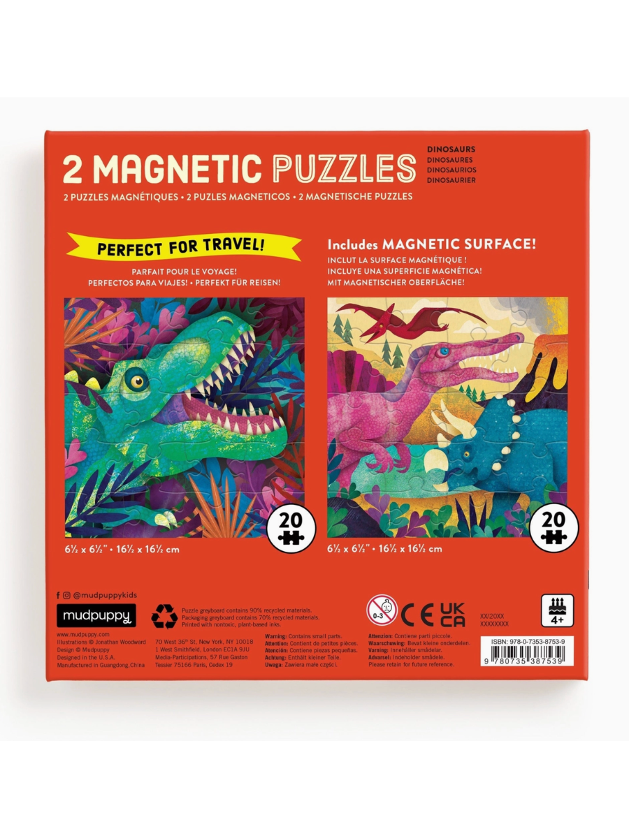 dinosaur roar! magnetic puzzles