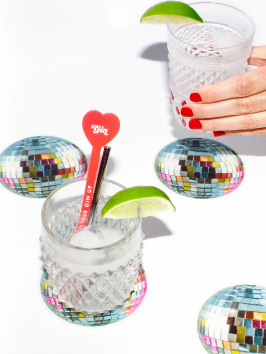 Disco Ball Coaster Set