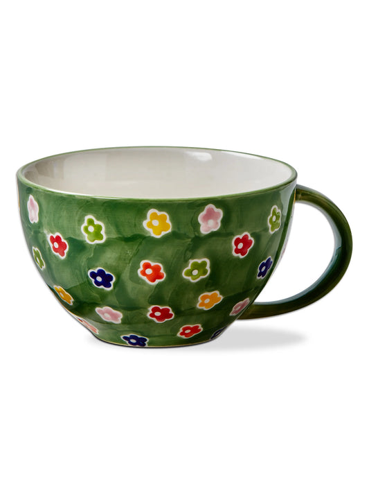 Ditzy Flower Latte Mug