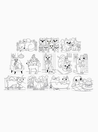 dog days undercover art coloring activity