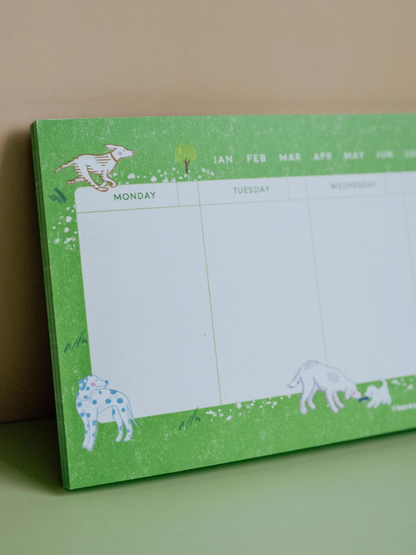 dog days weekly planner