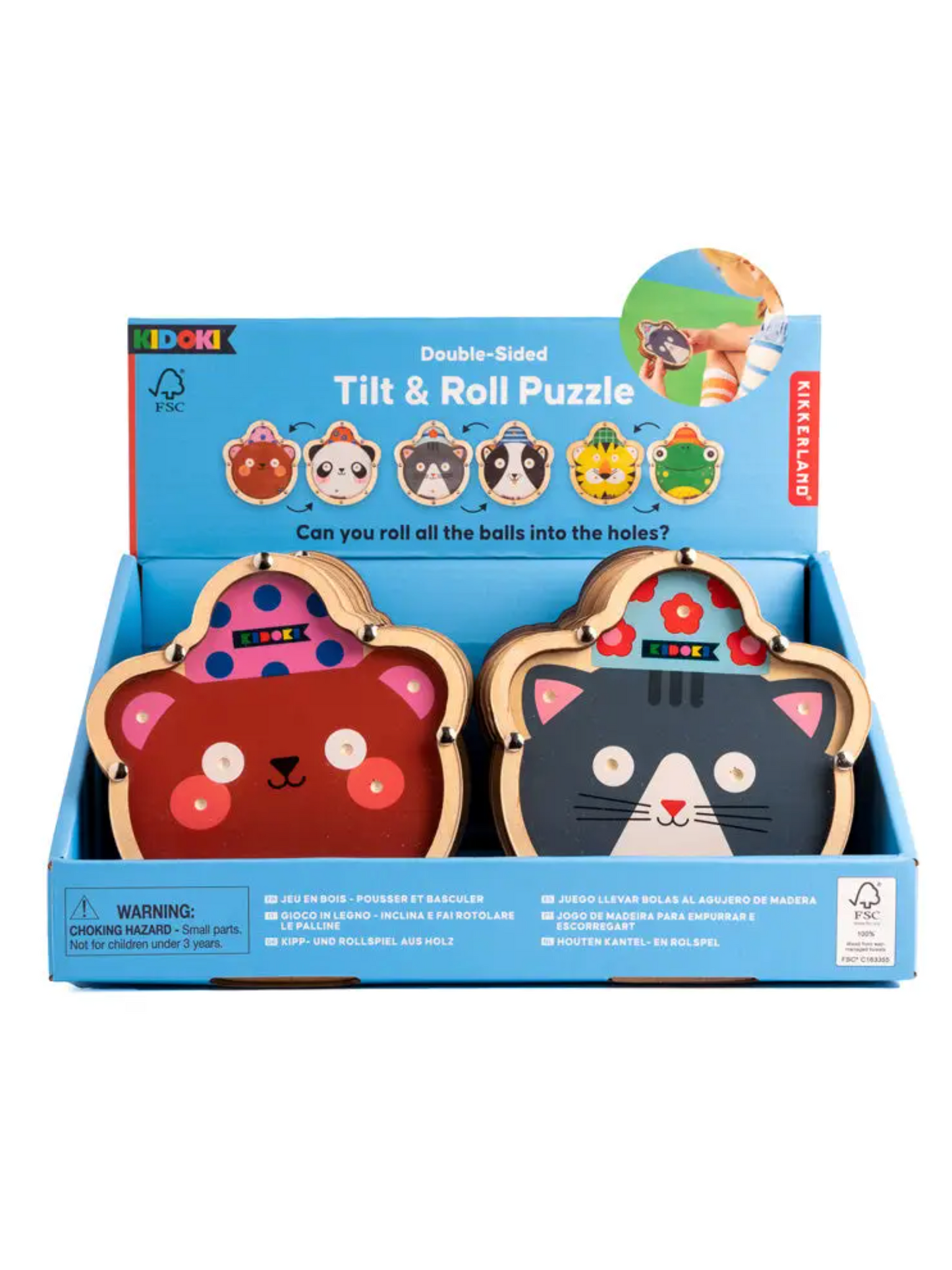 double-sided tilt + roll puzzle