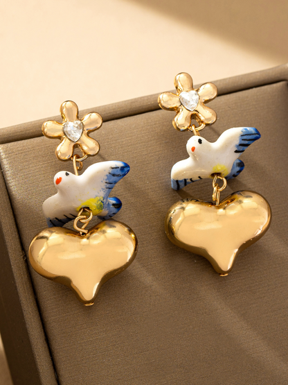 dove drop earrings