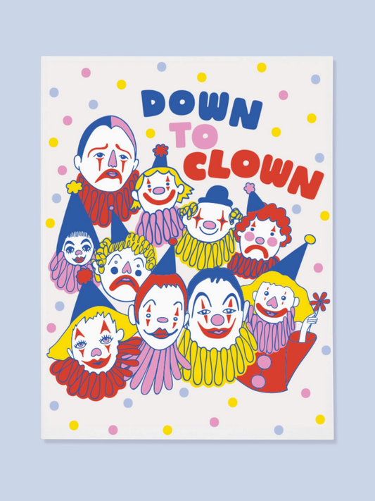 down to clown card