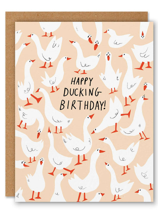 Happy Ducking Birthday Card