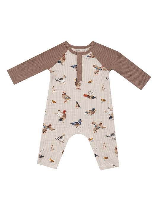 Ducks Raglan Henley Romper