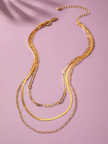 ella gold layered necklace