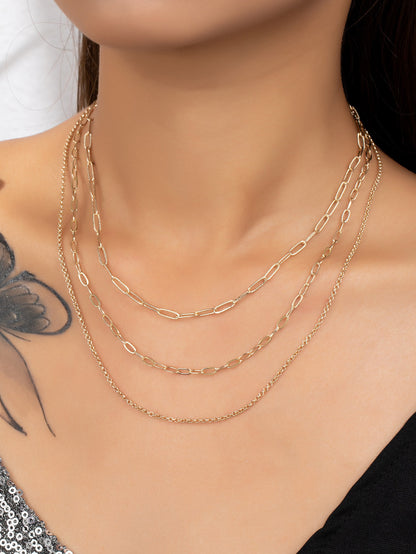 elouise layered gold necklace