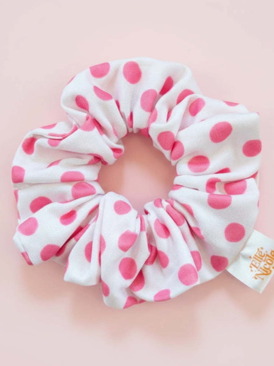 emma dotted scrunchie