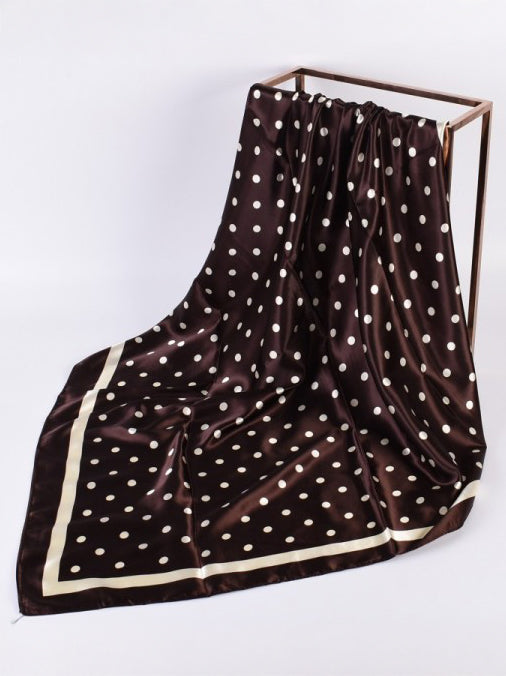 Espresso Polka Dot Bandana