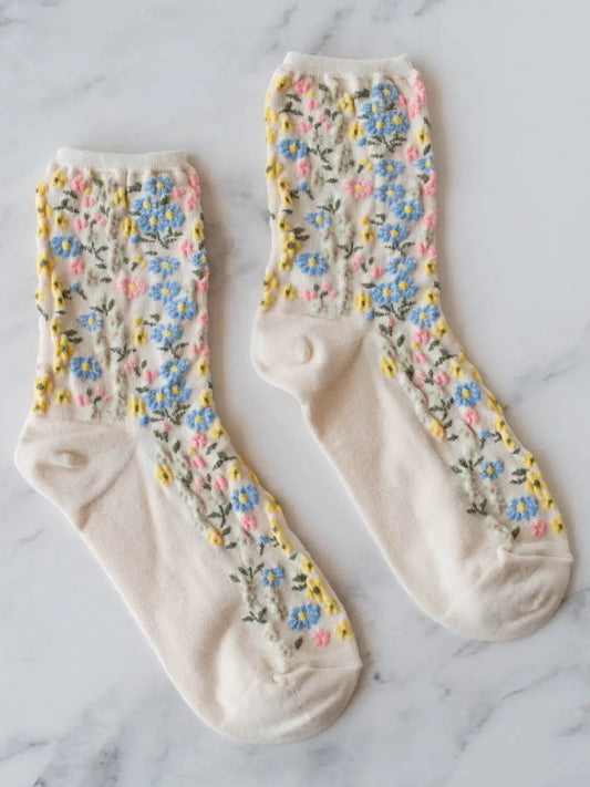 Evelyn Floral Socks