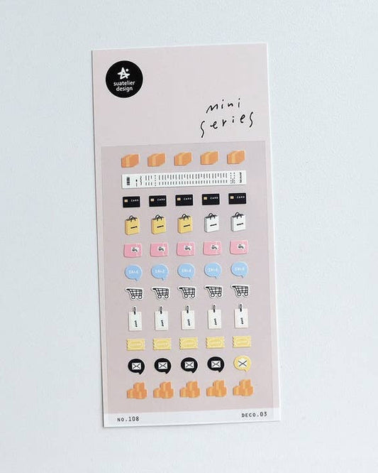 Suatelier Design Mini Stickers Shopping