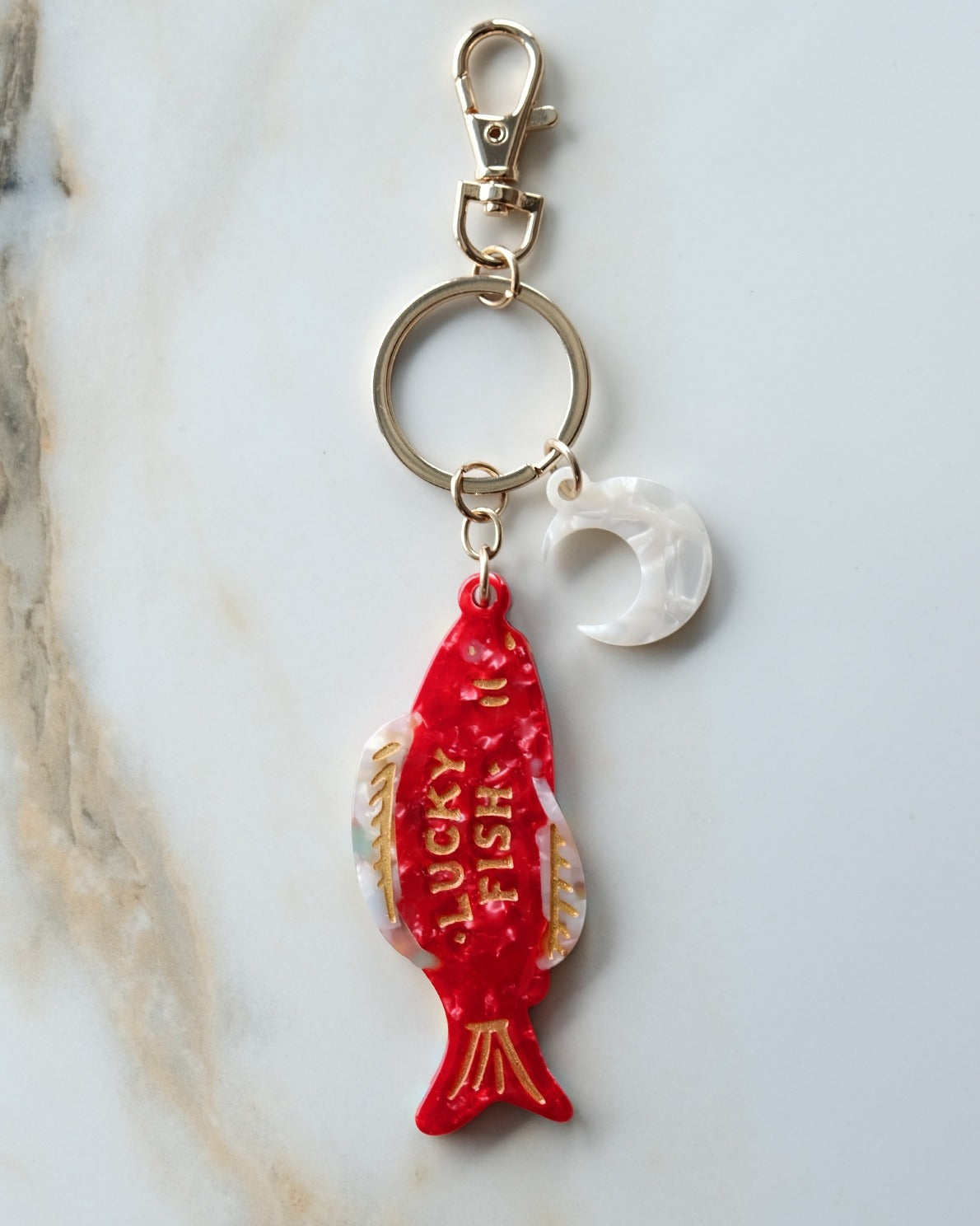 Good Fortune Fish Lucky Bag Charm