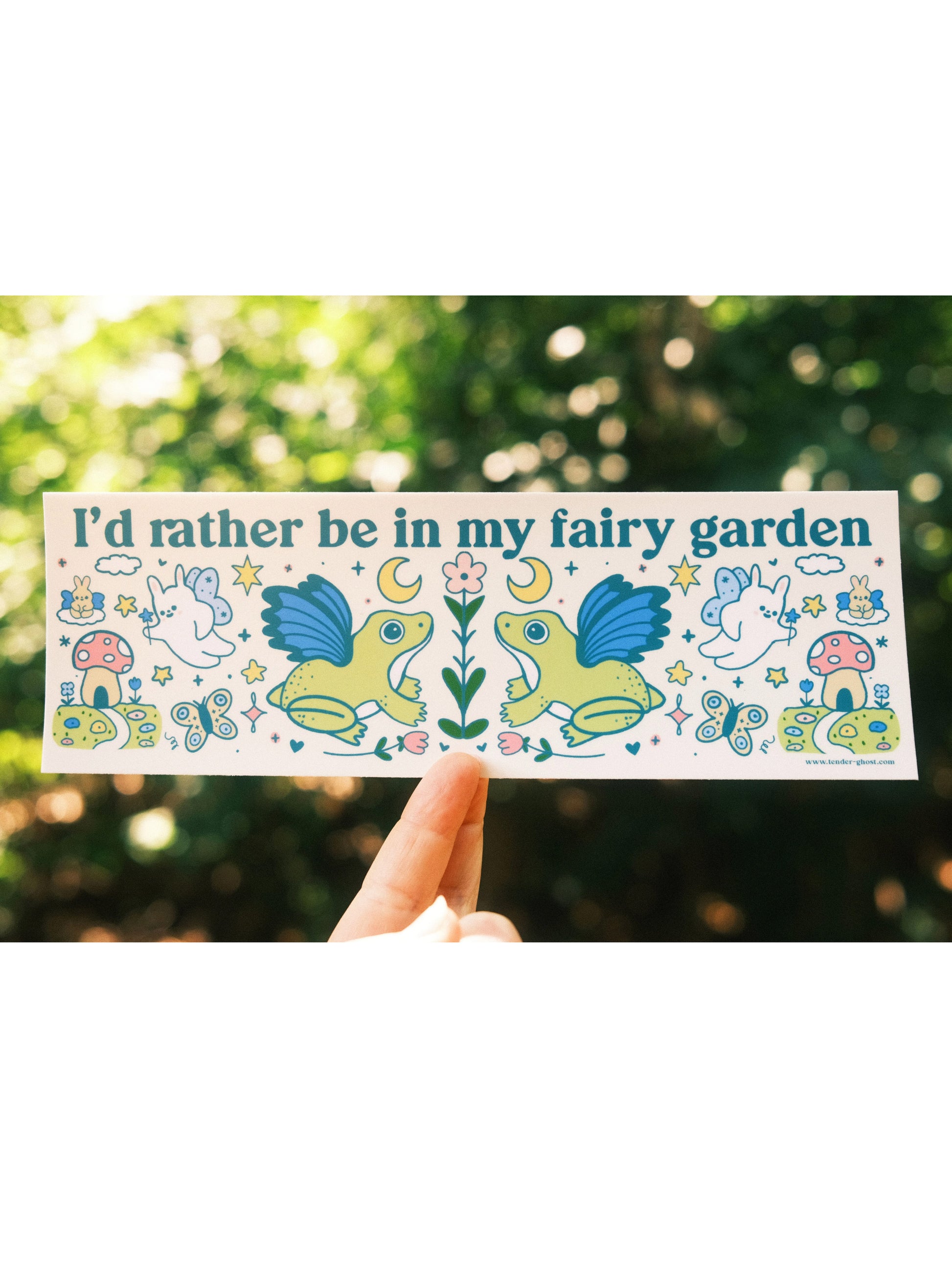 fairy garden bumper sticker
