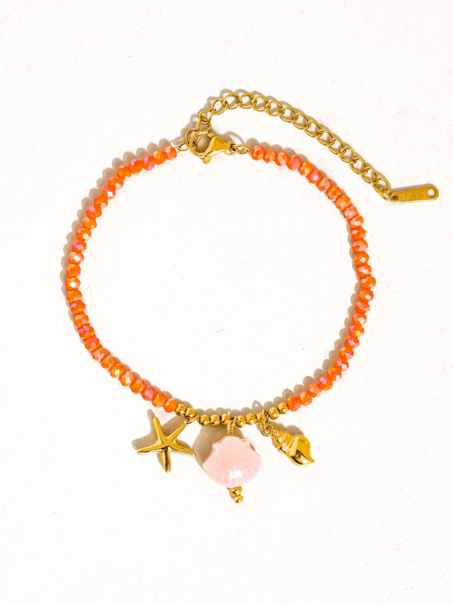 fawn 18k gold-plated beaded bracelet