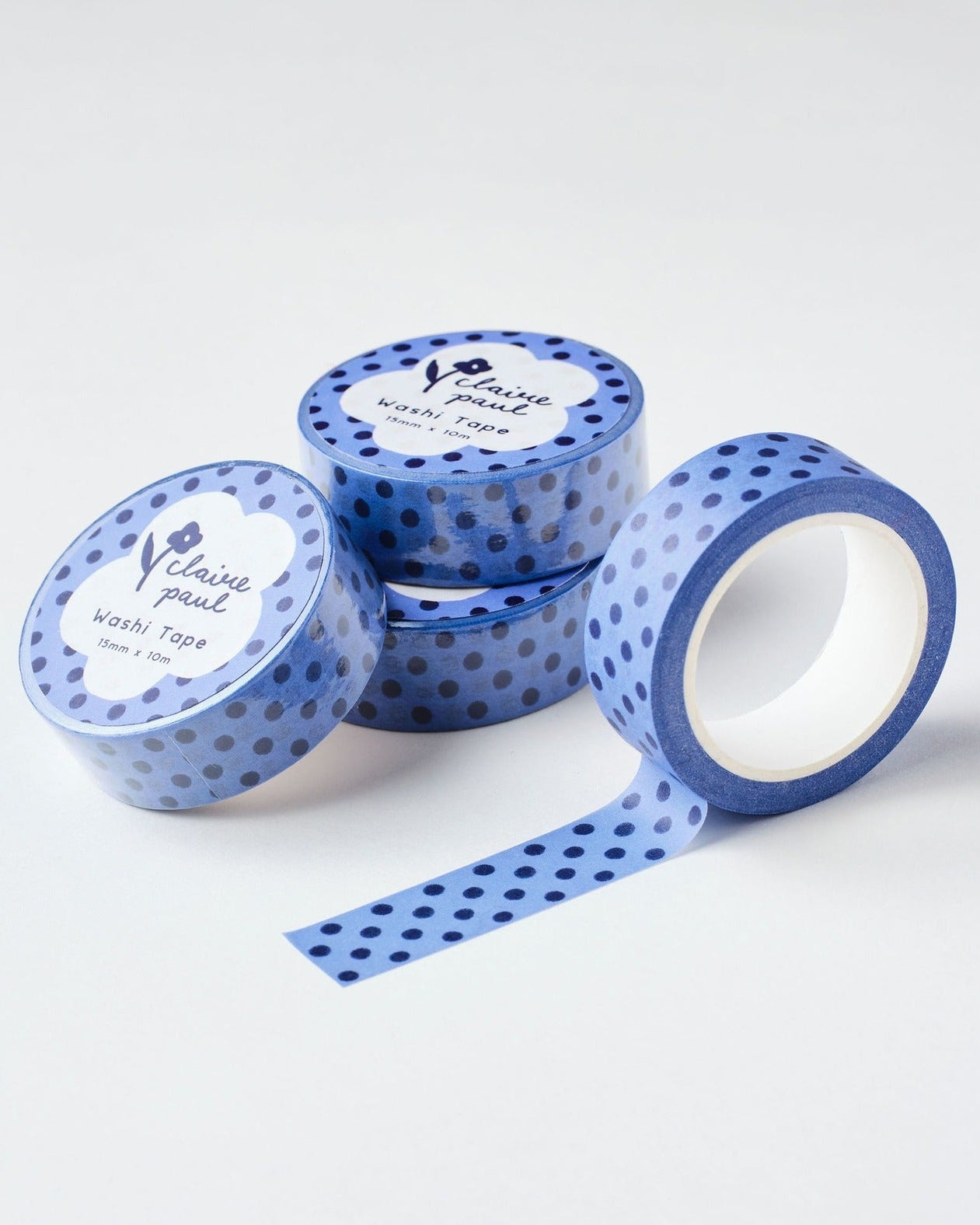Blue Polka Dot Washi