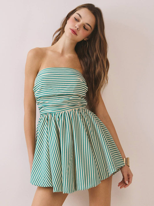 Fern Stripe Mini Dress