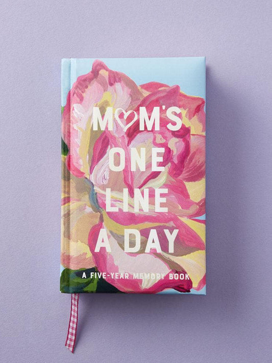 Mom's One Line A Day Floral Five Year Memory Journal
