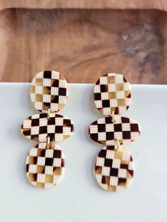 Florence Checker Earrings