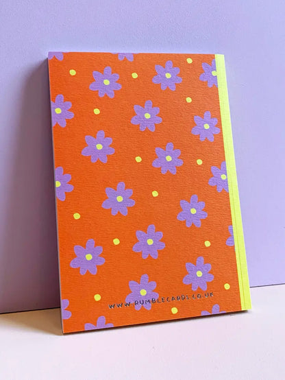 flower pattern notebook