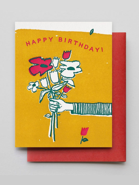 flowers for you birthday card