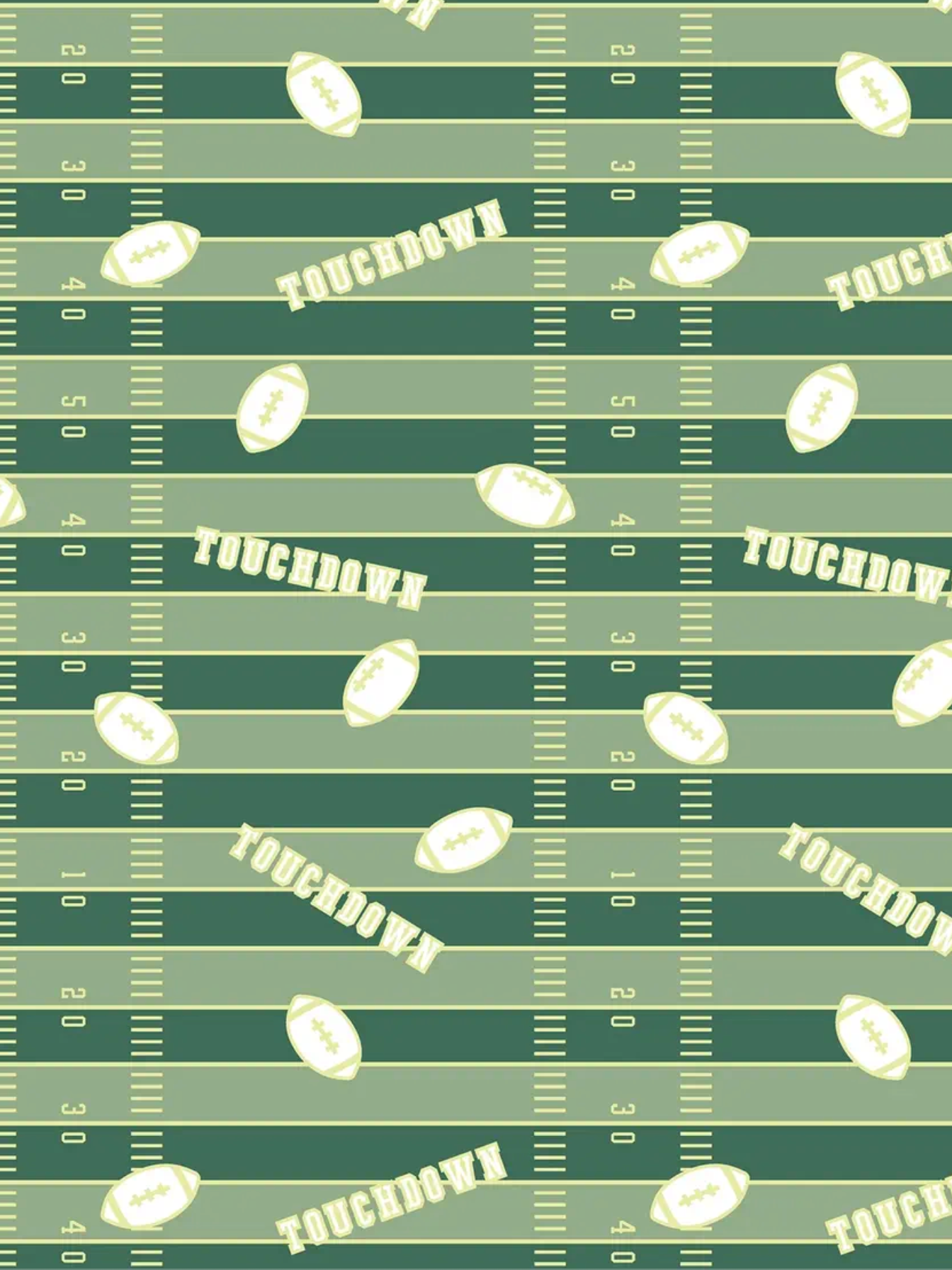 football field glow-in-the-dark swaddle