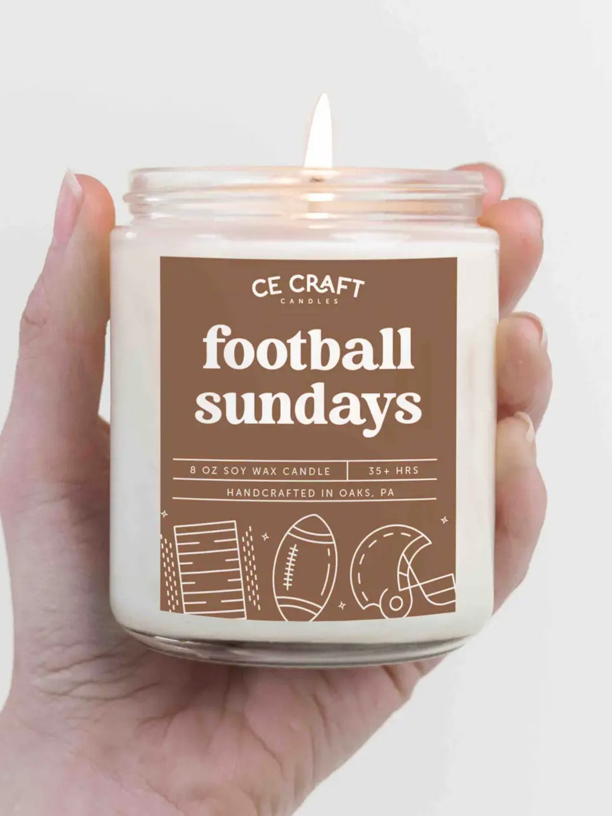 football sundays candle