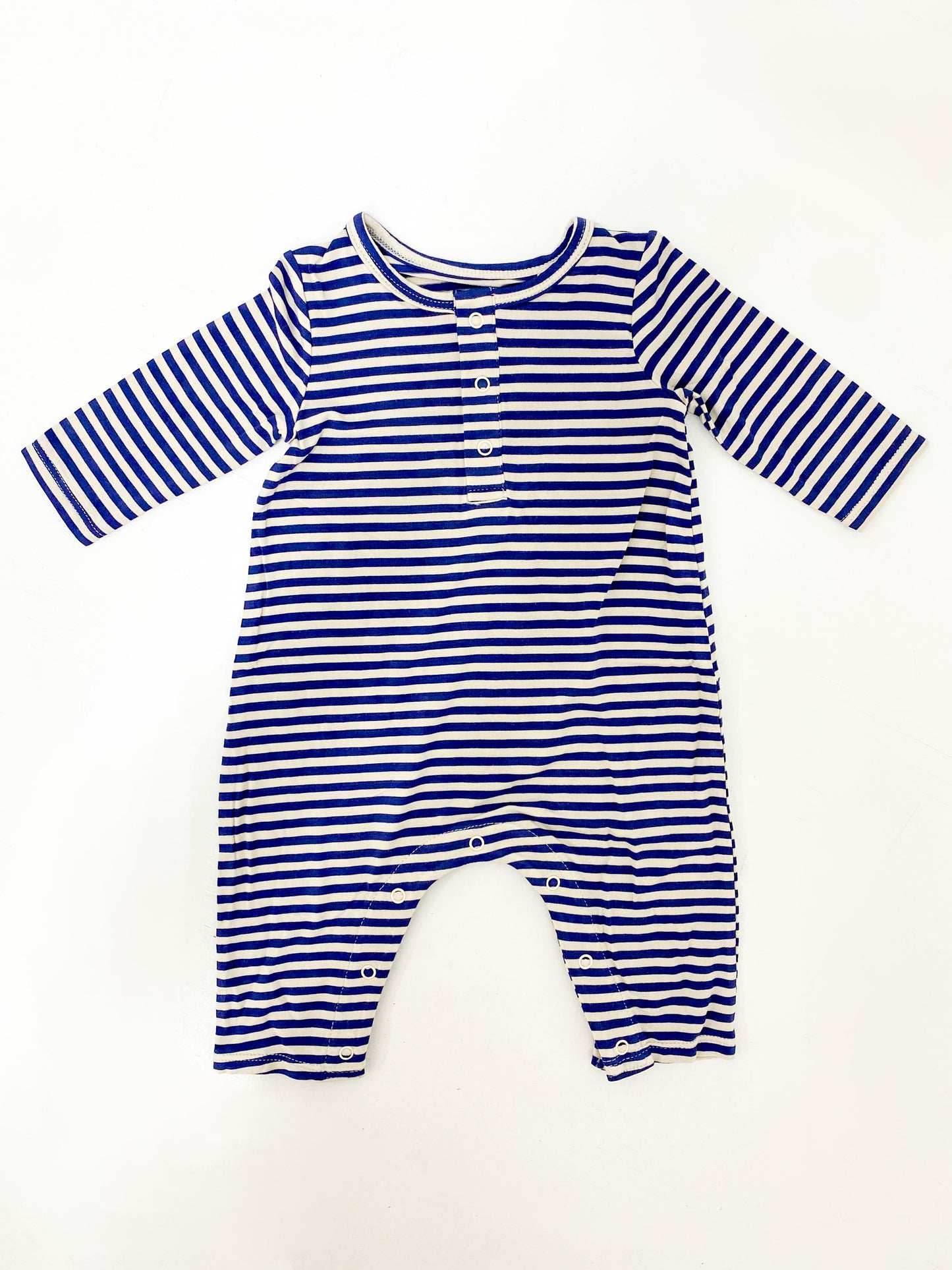 footballs stripe henley romper