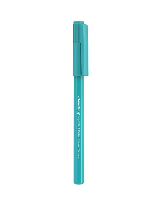 Teal Schneider Tops 505 F Blue Ink Ballpoint Pastel Pen