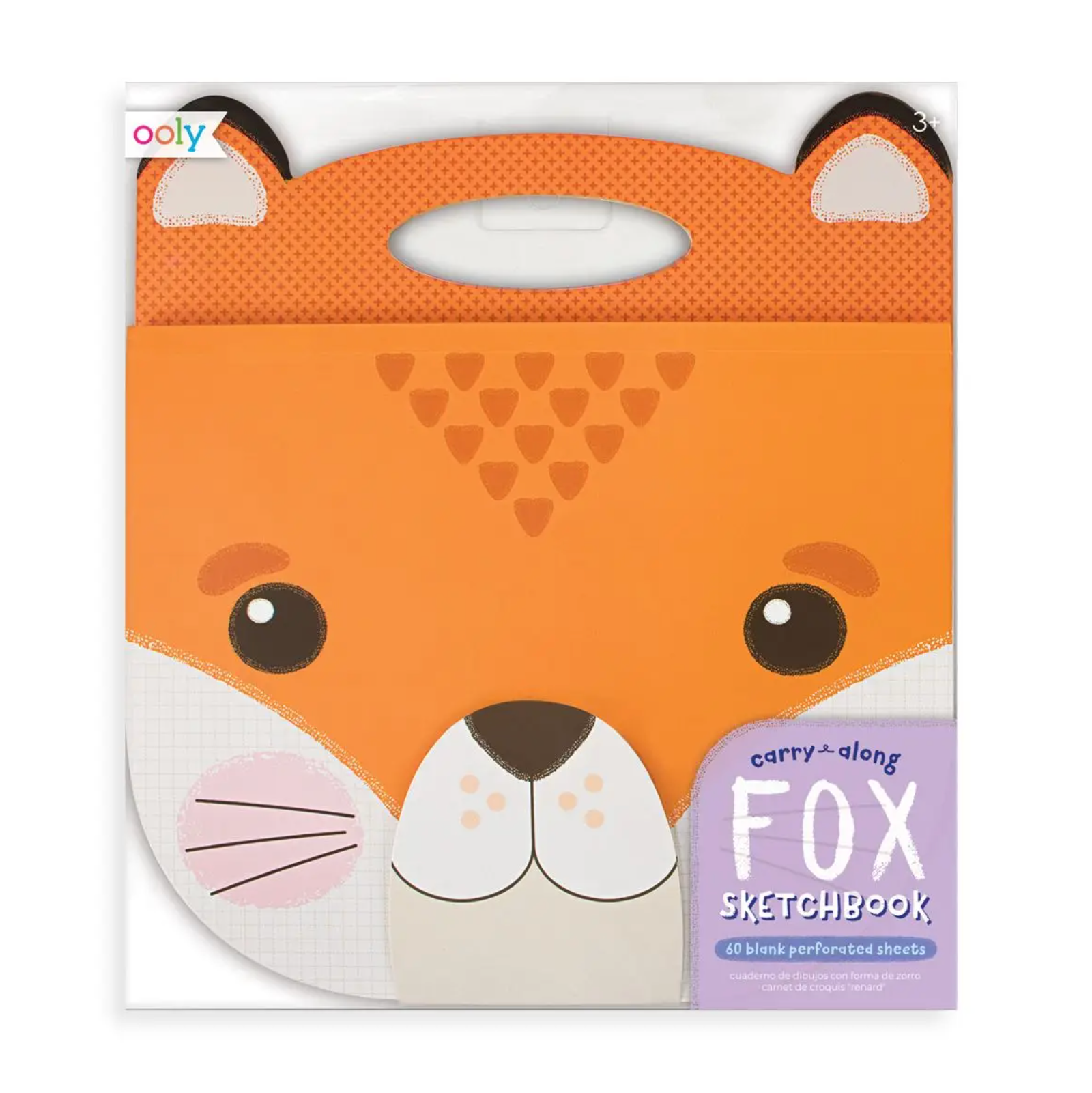 fox animal carry along sketchbook