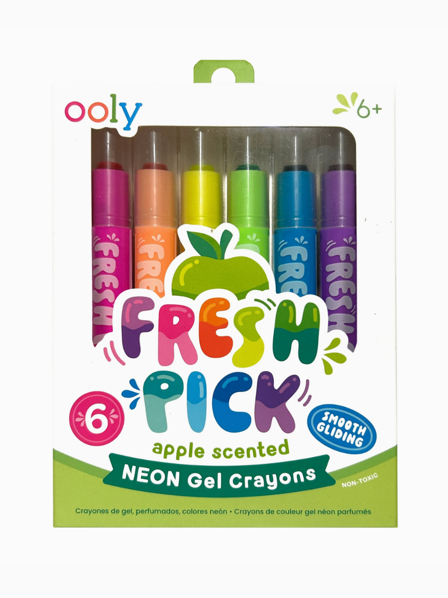 fresh pick apple scented gel crayons