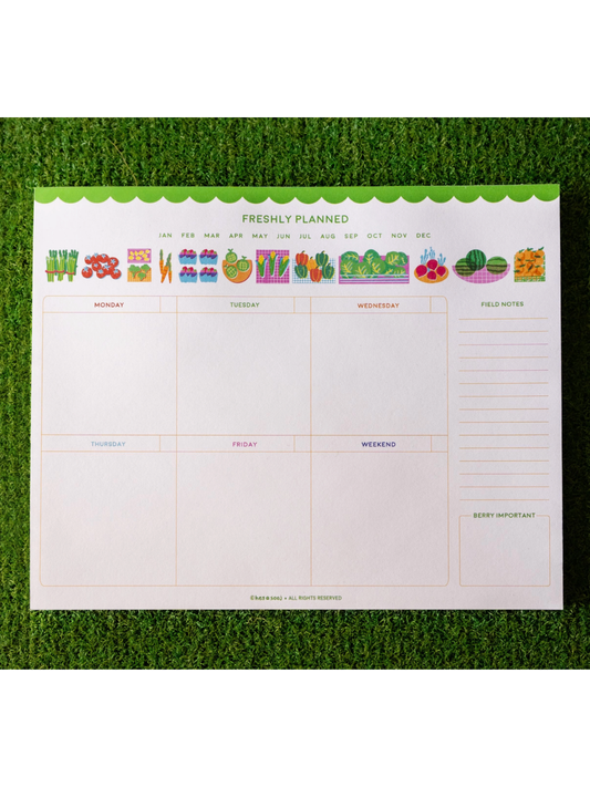 freshly planned weekly planner