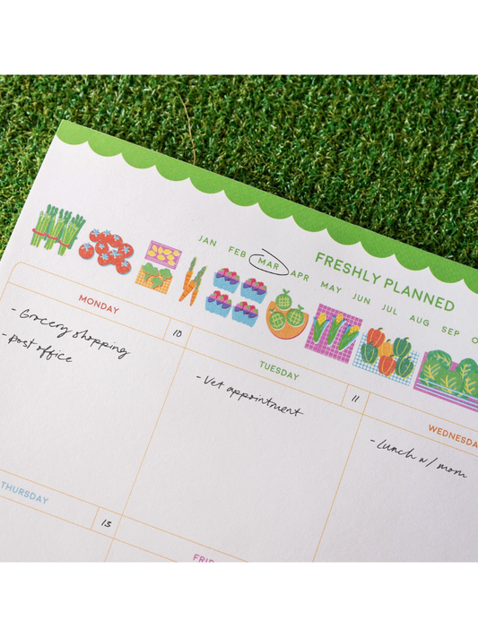 freshly planned weekly planner