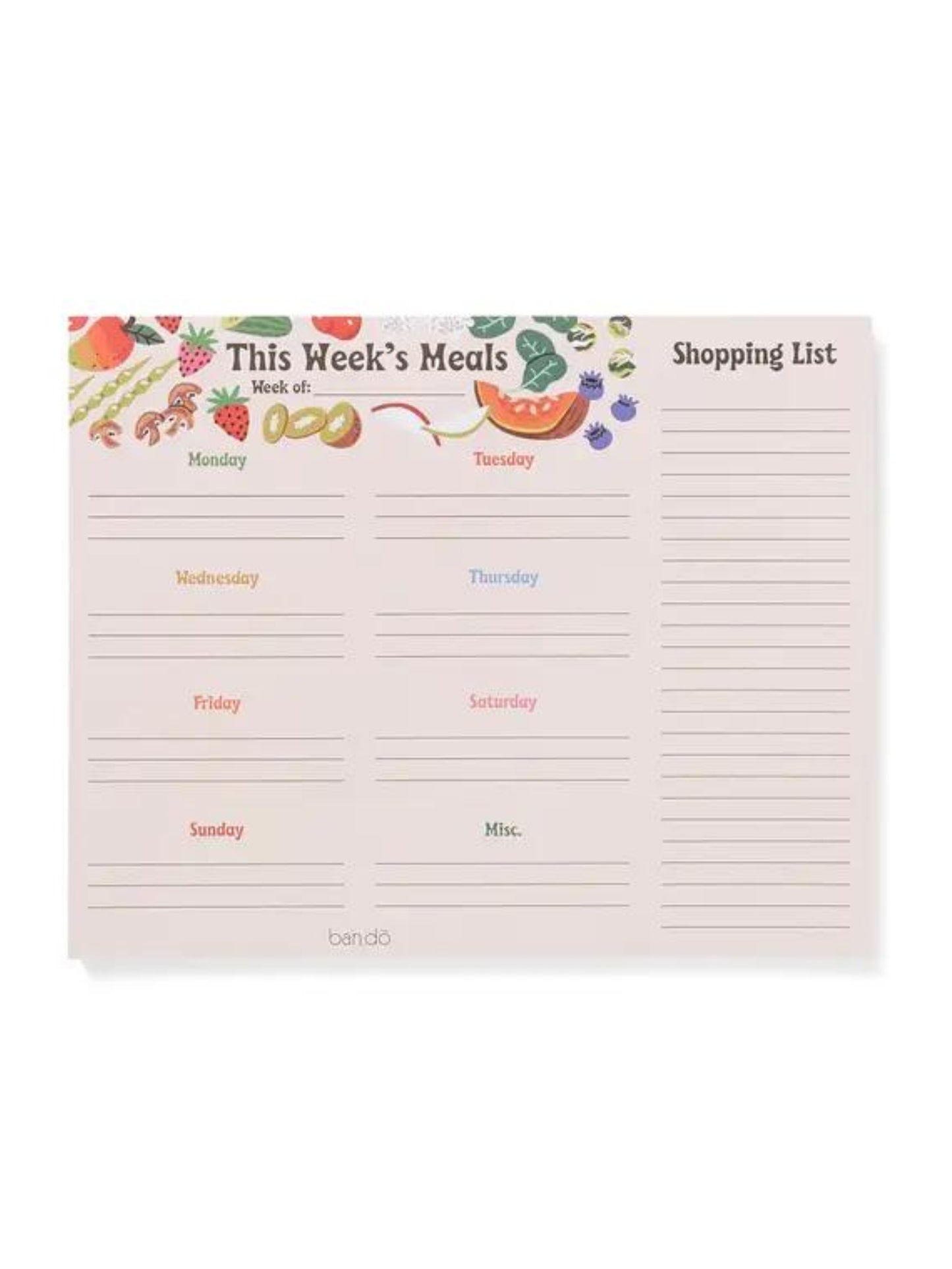 Fruity Meal Planner