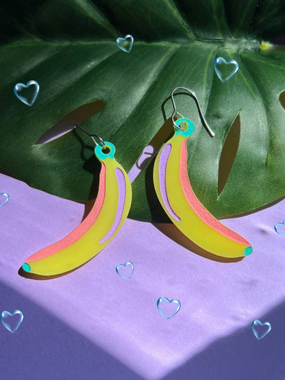 Funky Banana Earrings