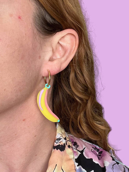 Funky Banana Earrings