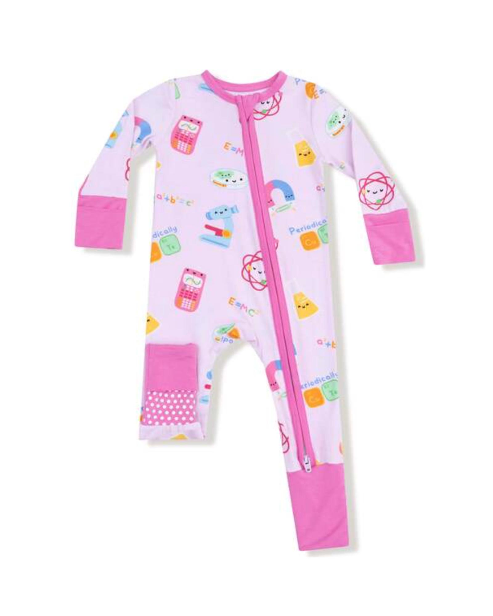 future scientist zipper romper
