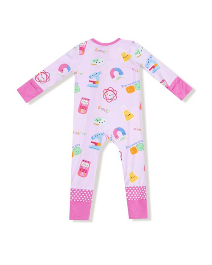 future scientist zipper romper