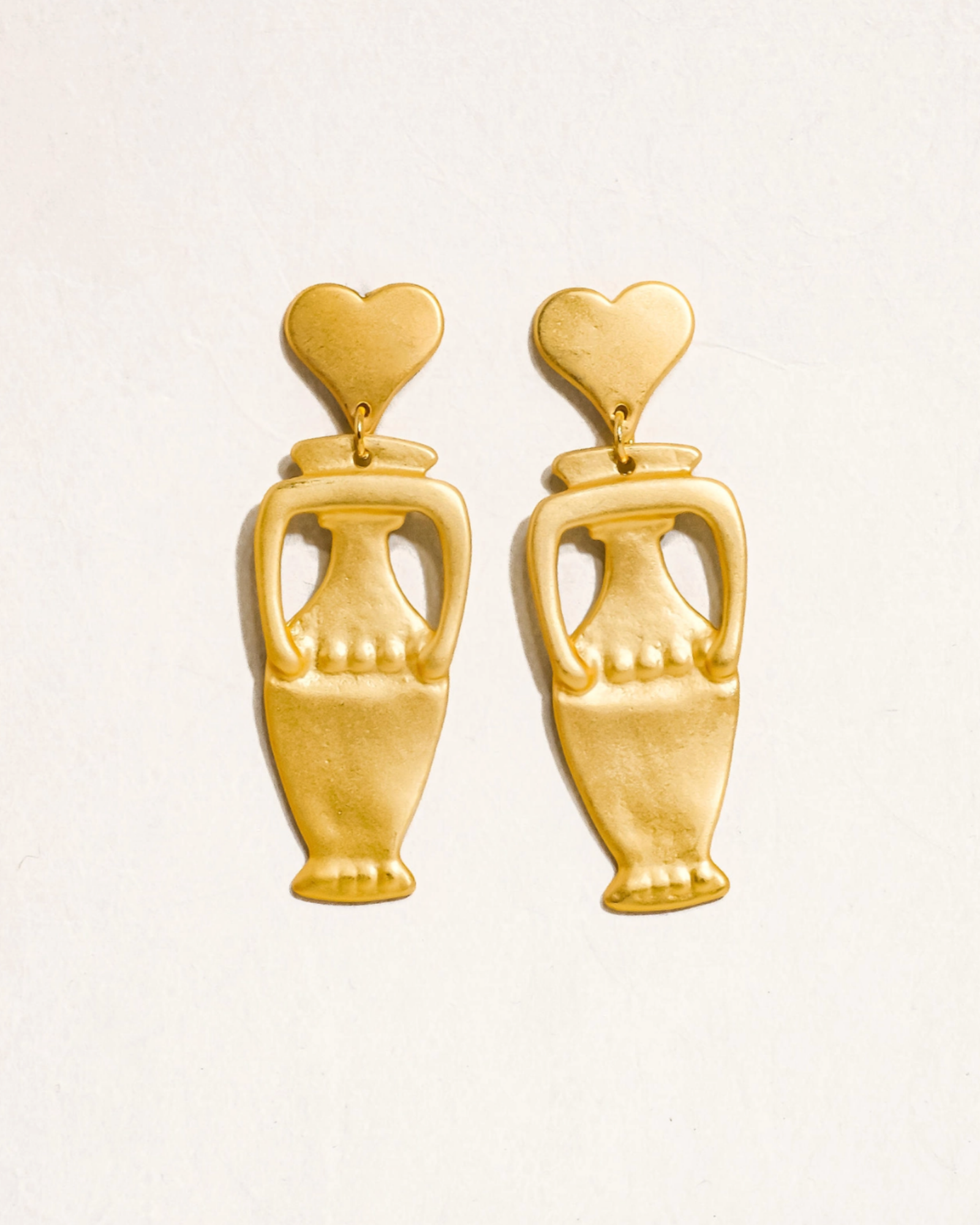 gabby 18k gold-plated vase earrings