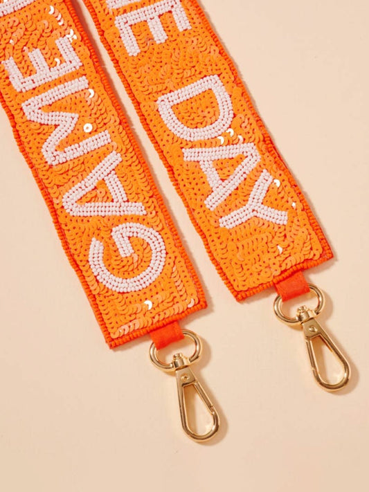 game day beaded bag strap