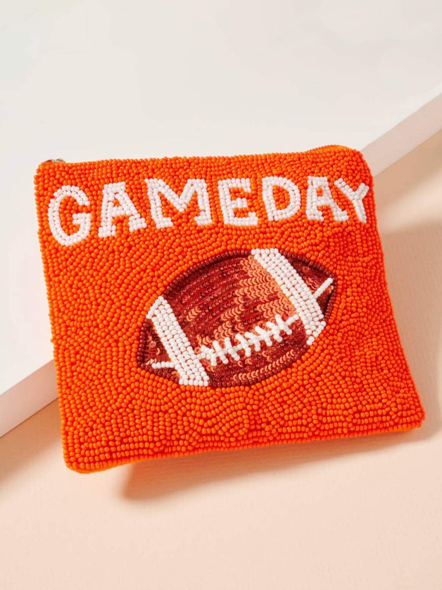 game day beaded coin purse