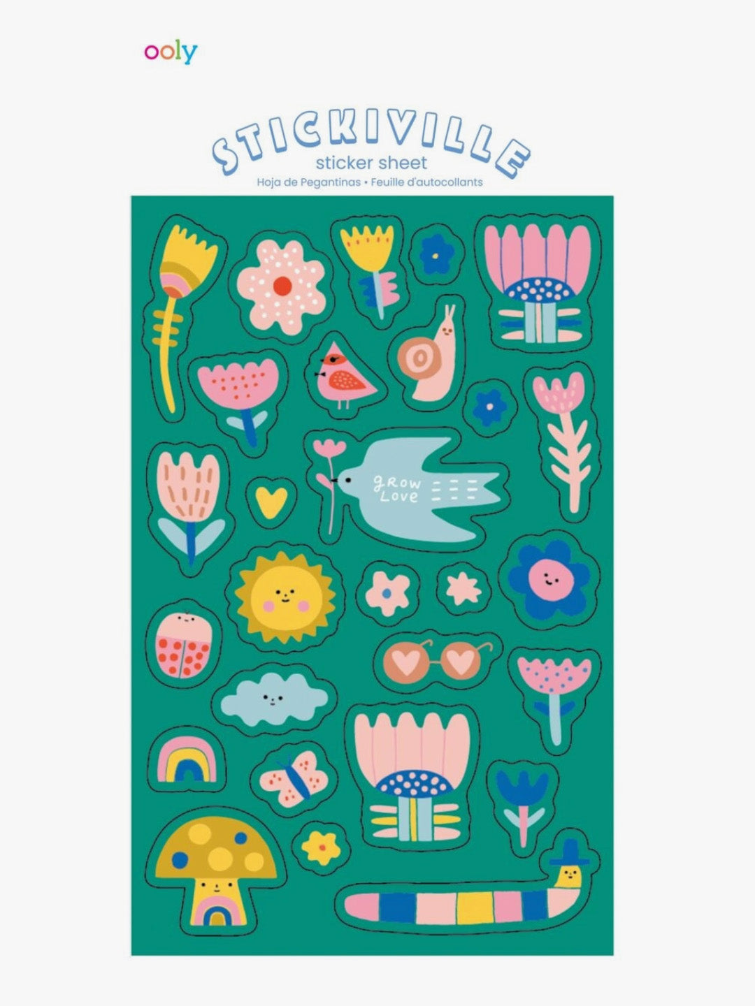 garden of love stickiville sticker sheet