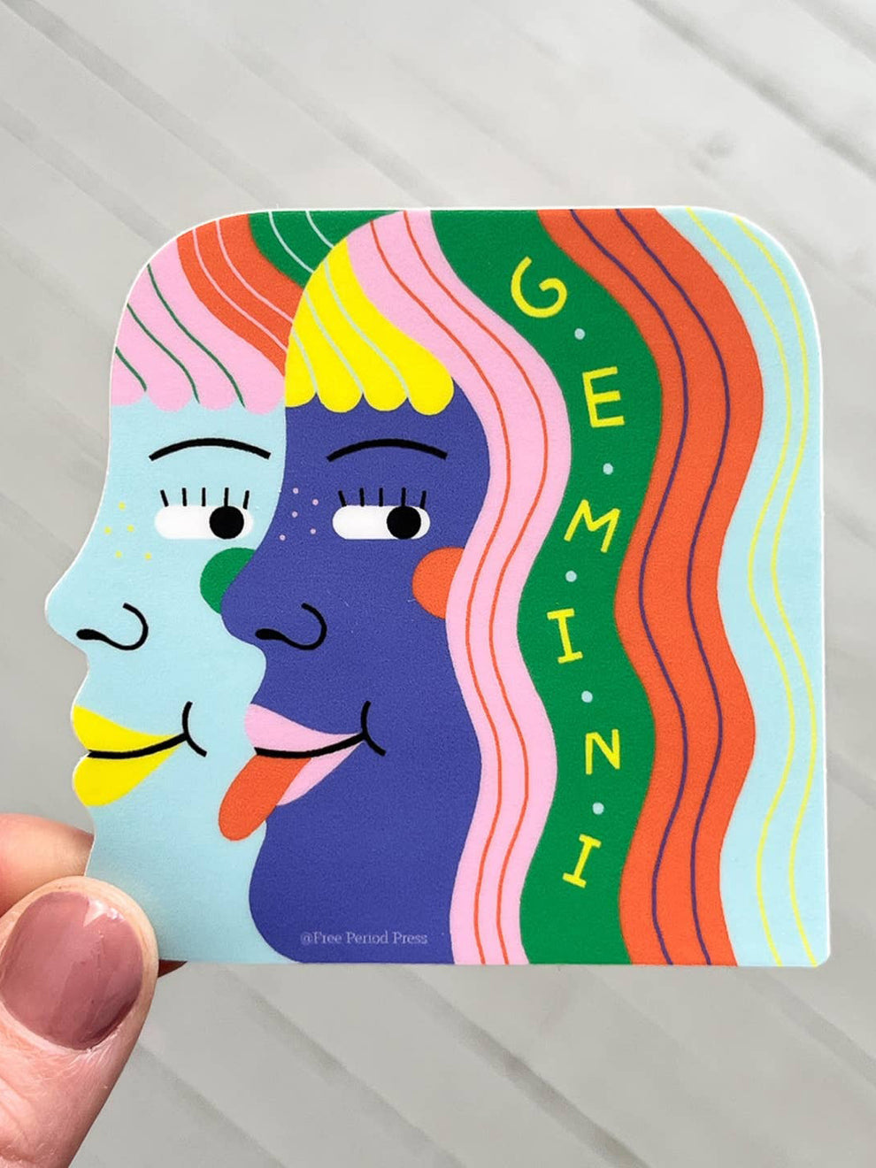 Gemini Zodiac Sticker – Handzy Shop + Studio